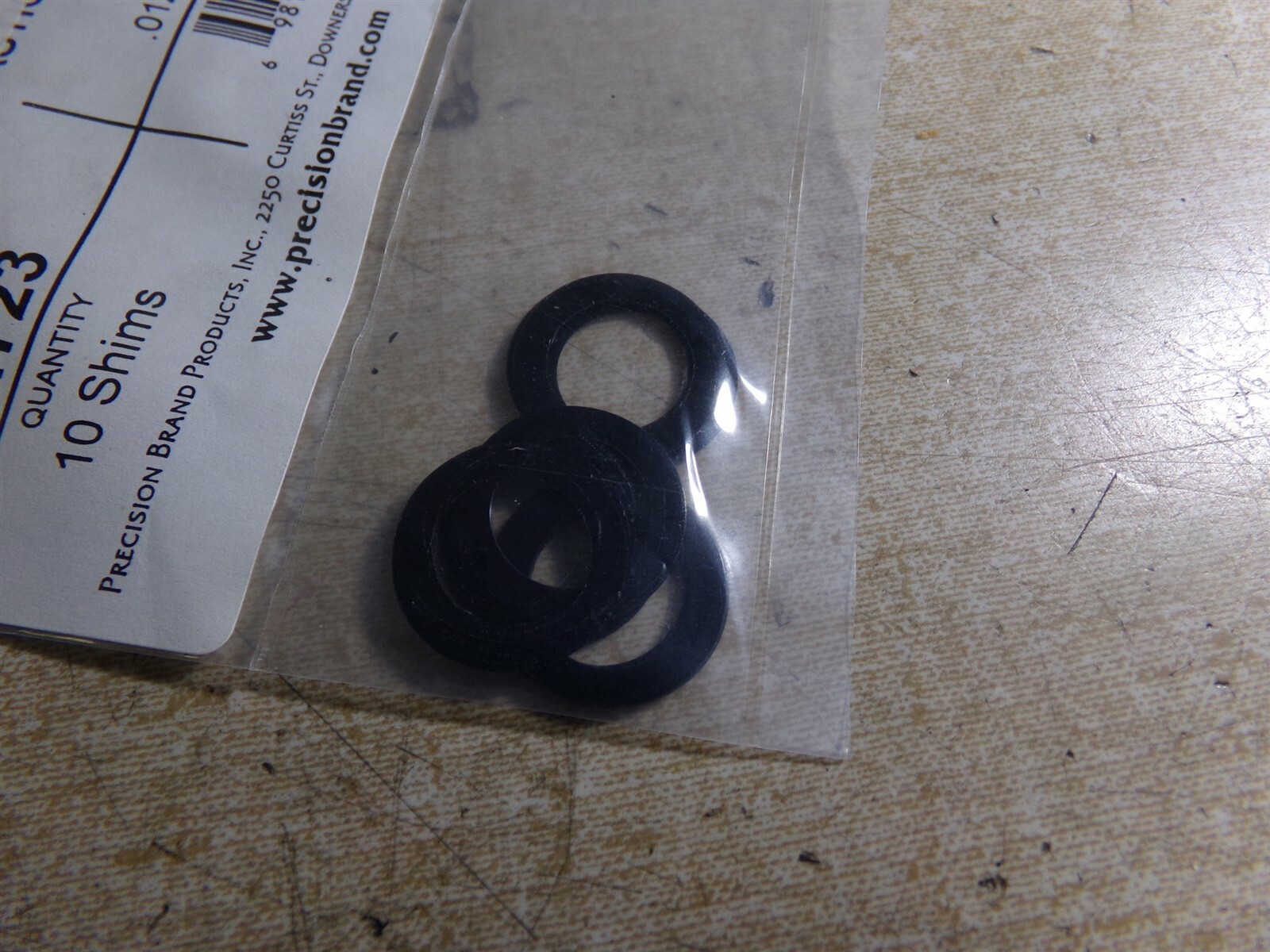 NEW Precision Brand 44723 Black Plastic Arbor Shims *FREE SHIPPING*
