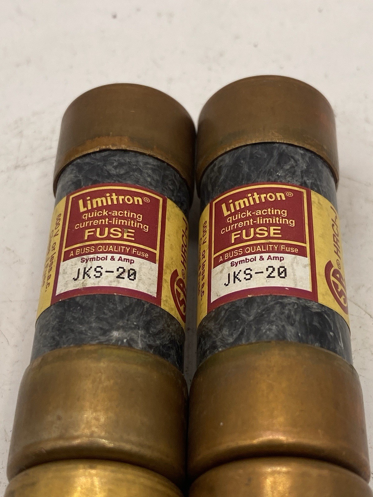 Lot Of 4 Bussmann Buss Limitron JKS-20 Fuse 20A 600V CLASS J