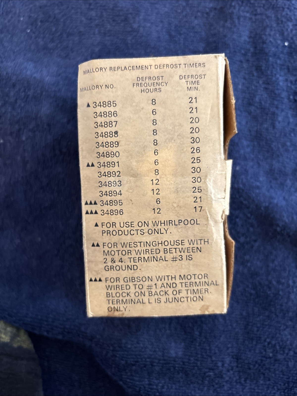CORNELL DUBILIER 34893 / 34893 (NEW IN BOX) JD5
