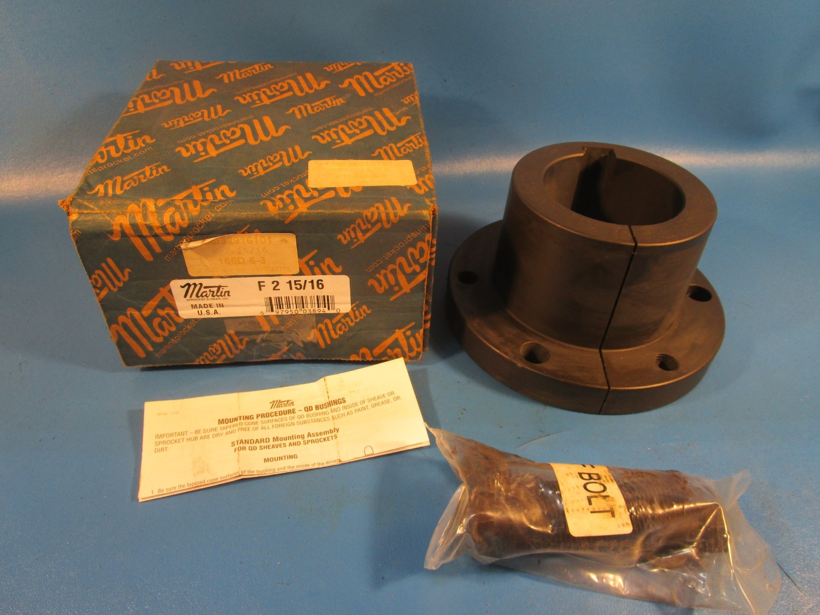 Martin F 2 15/16 Quick Disconnect Bushing, F Bushing, 2.9375 in Bore