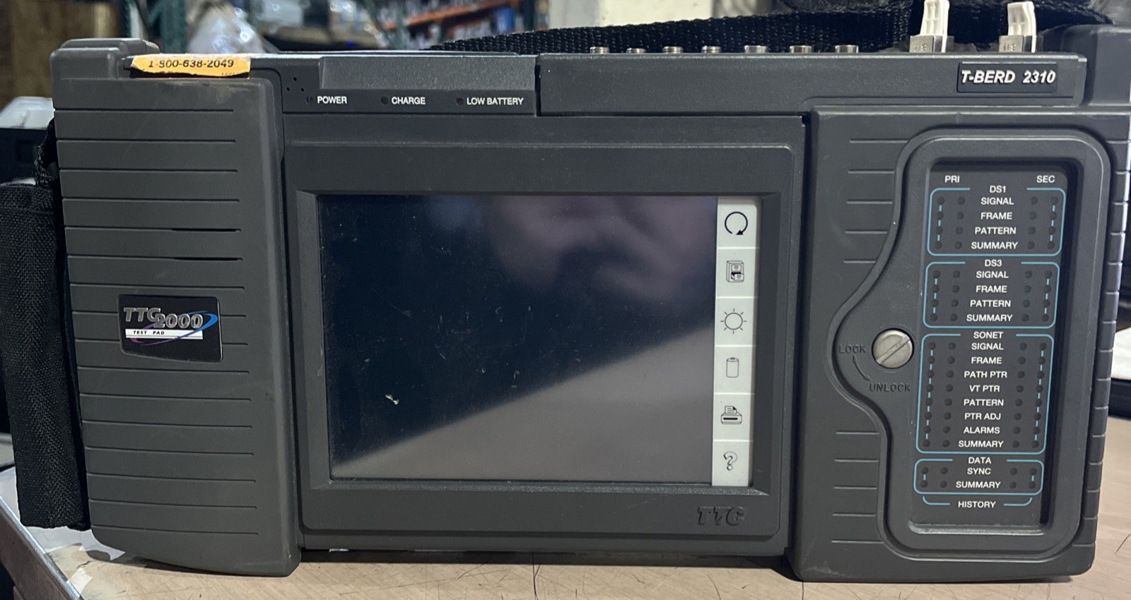 TTC ACTERNA T-BERD 2000 TEST PAD 2000C T-BERD 2310 SIG DDS FT1 ASP PRI TIMS VT-1