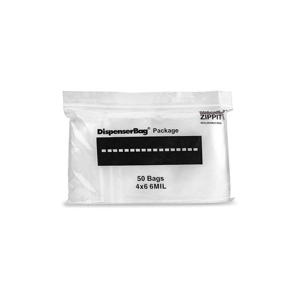 RELOC ZIPPIT 6R46 Reclosable Poly Bag,Zip Seal,PK1000 38UV47