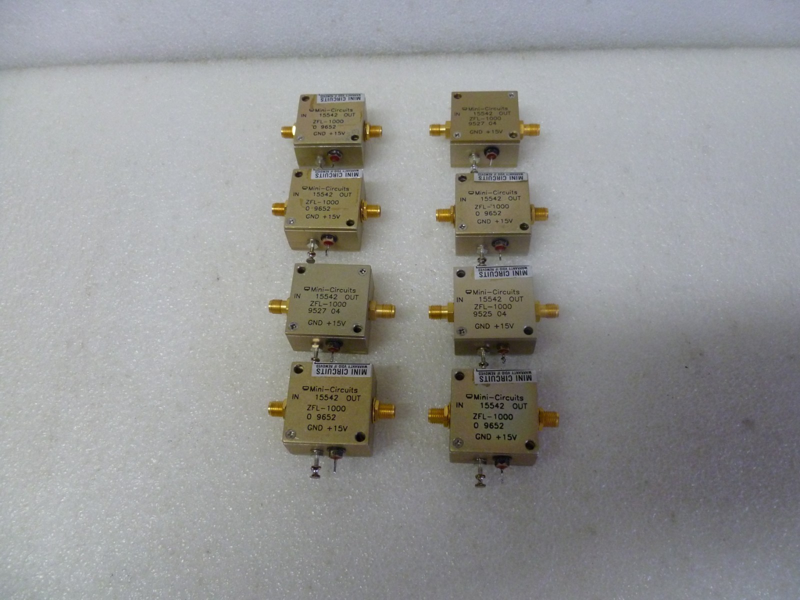 LOT OF 8 Mini-Circuits ZFL-1000 Coaxial Low Power Amplifier