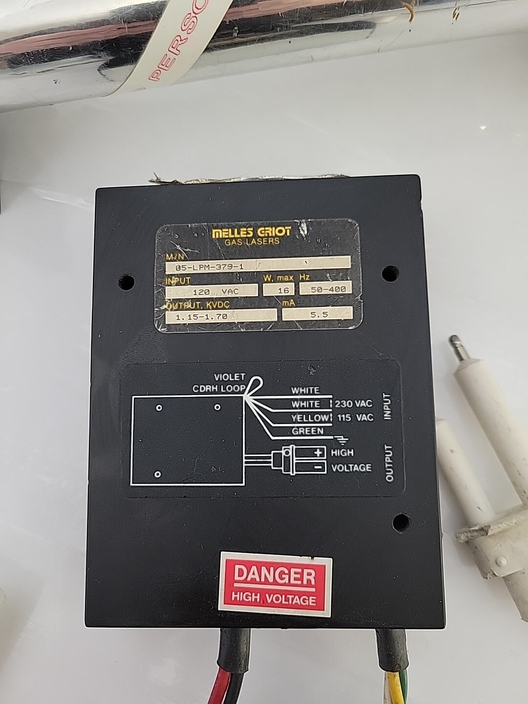 Melles Laser Drive Power Supply 05-LPM-379-1 & 05-LHP-911 UNTESTED Vtg 1985 Set
