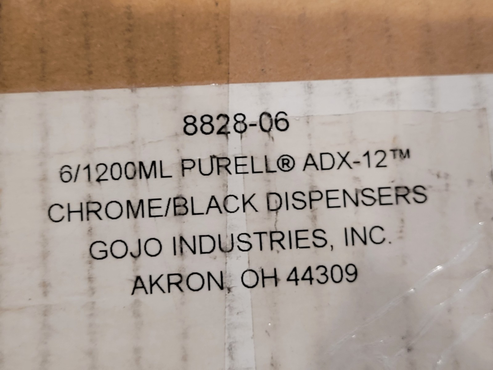 X2 Purell 8828-06-Uv Adx-12 Dispenser, Uv Resistant, Push-Style, 1250Ml, Black