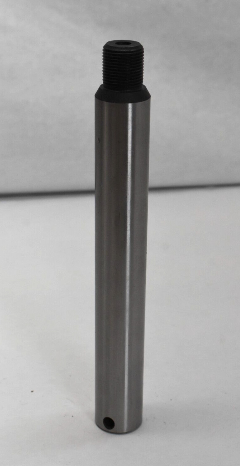 Linear Shaft Tapped End x Threaded End Wrench Flats Crossed Drilled Hole Steel
