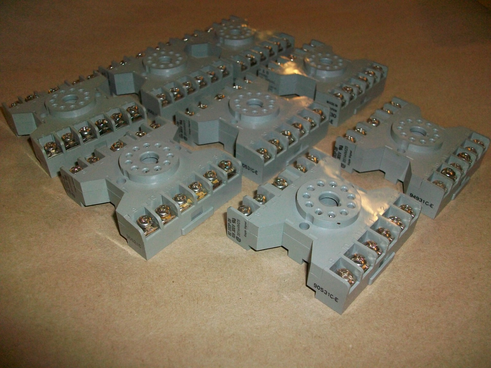 8pc Eagle Signal 11 Pin Relay Socket Base 60 SR3P-06 10amp 300v USED