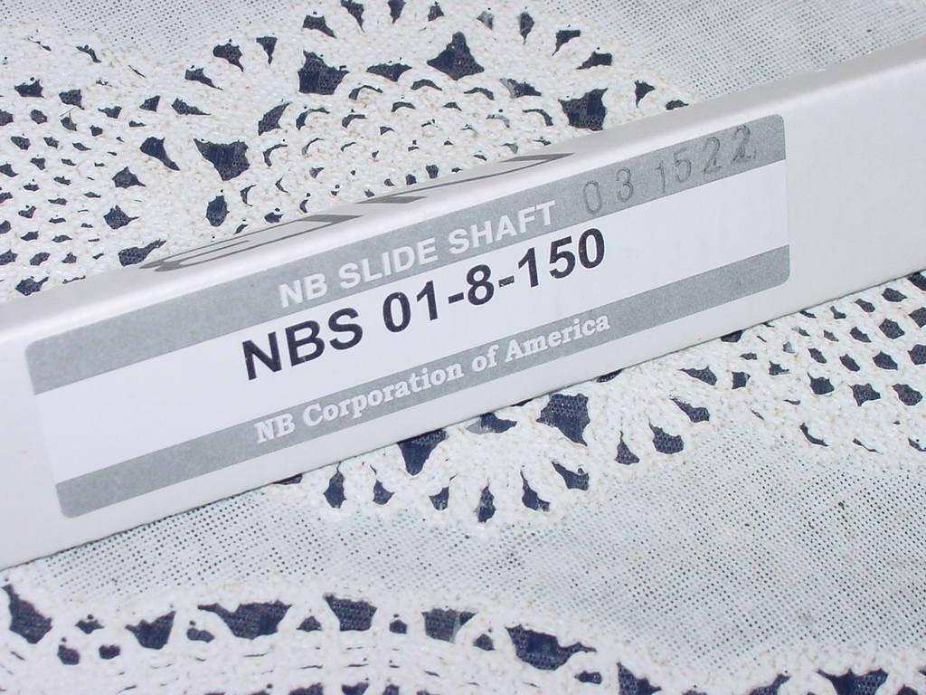 NB Corporation of America NBS 01-8-150 NB Slide Shaft, Linear Shaft, NEW In Box!