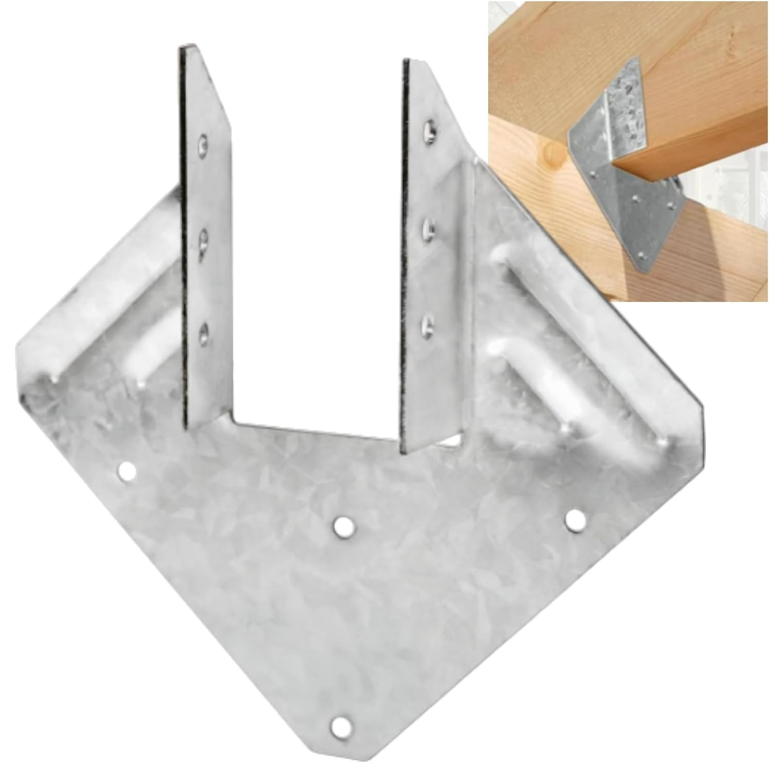 Hurricane Ties Straps Rafter, Heavy Duty Galv 18 gauge Hanger Brackets – 30PK