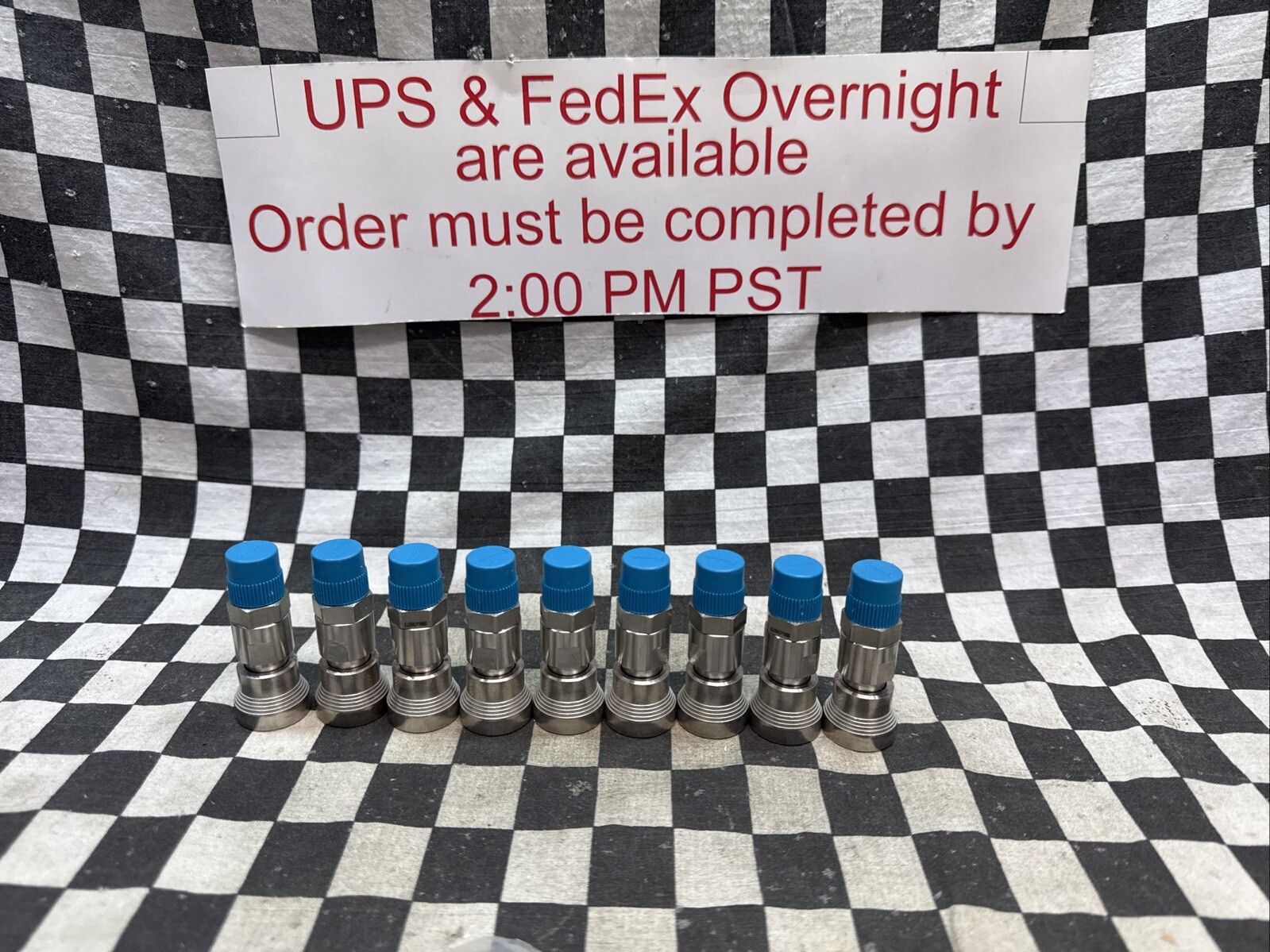 SWAGELOK SS-QC4-B-400, SSQC4B400, Quick Connect 1/4″, LOT OF 9 #1472S5