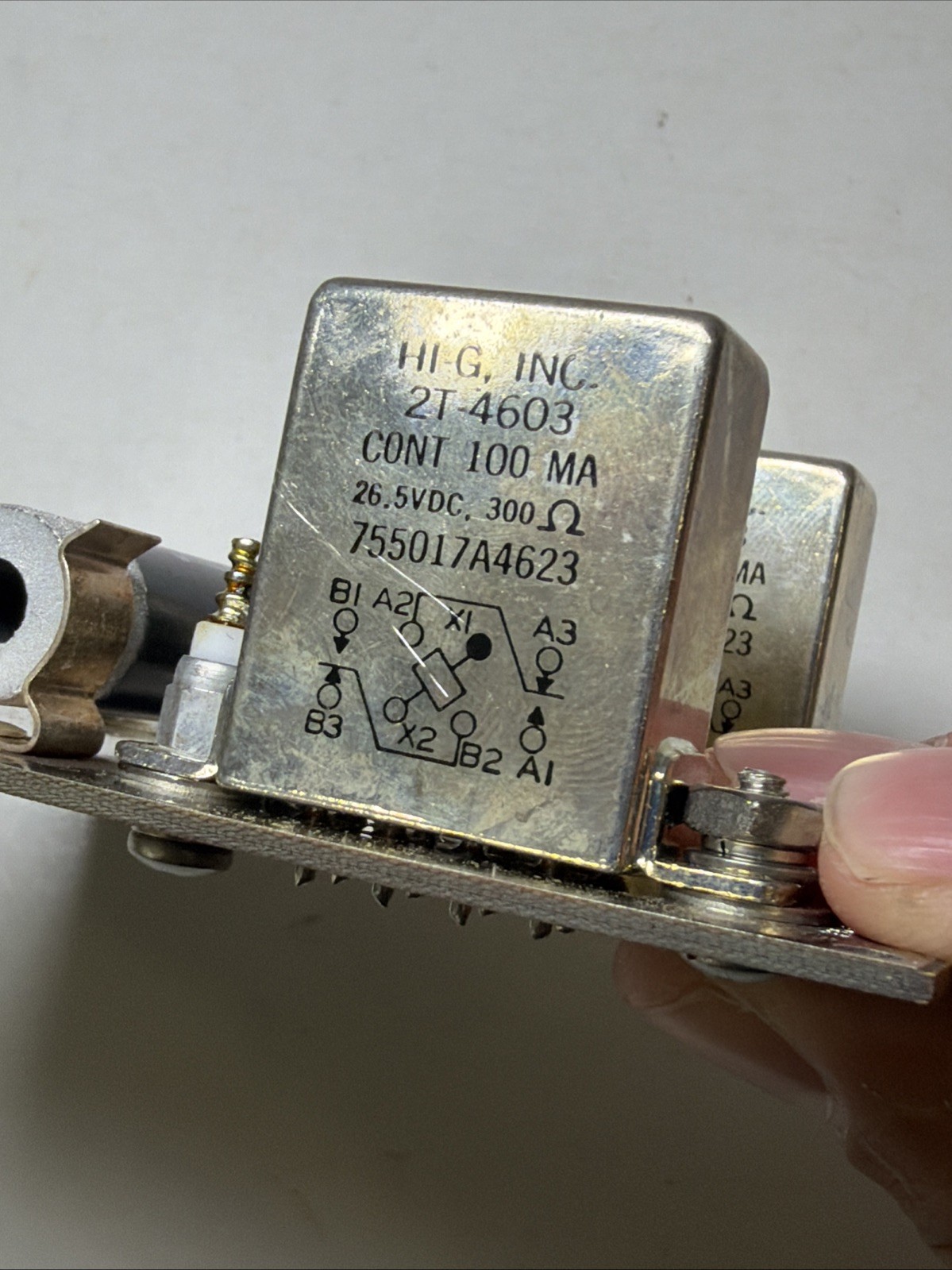 Radio System Circuit Board 80372 ASSY 755017A4620 w/ 2 HI-G RELAYS Mil Surplus!