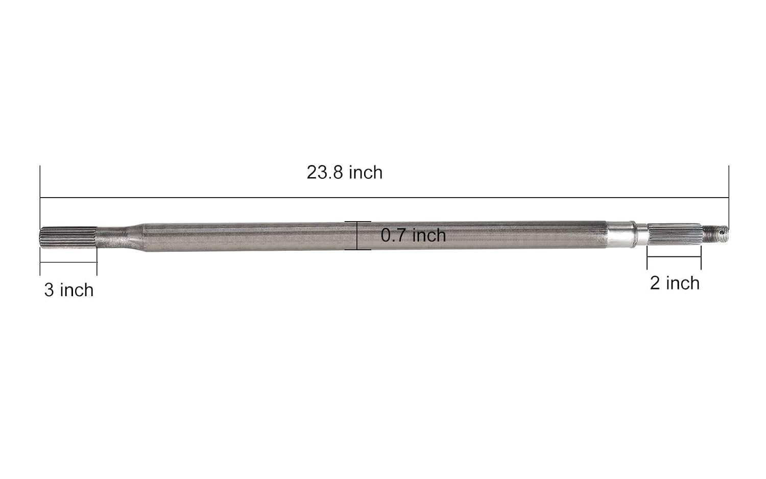 Ezgo TXT Rear Axle Shaft 10L0L Driver Side Electric Golf Cart 1994-2013