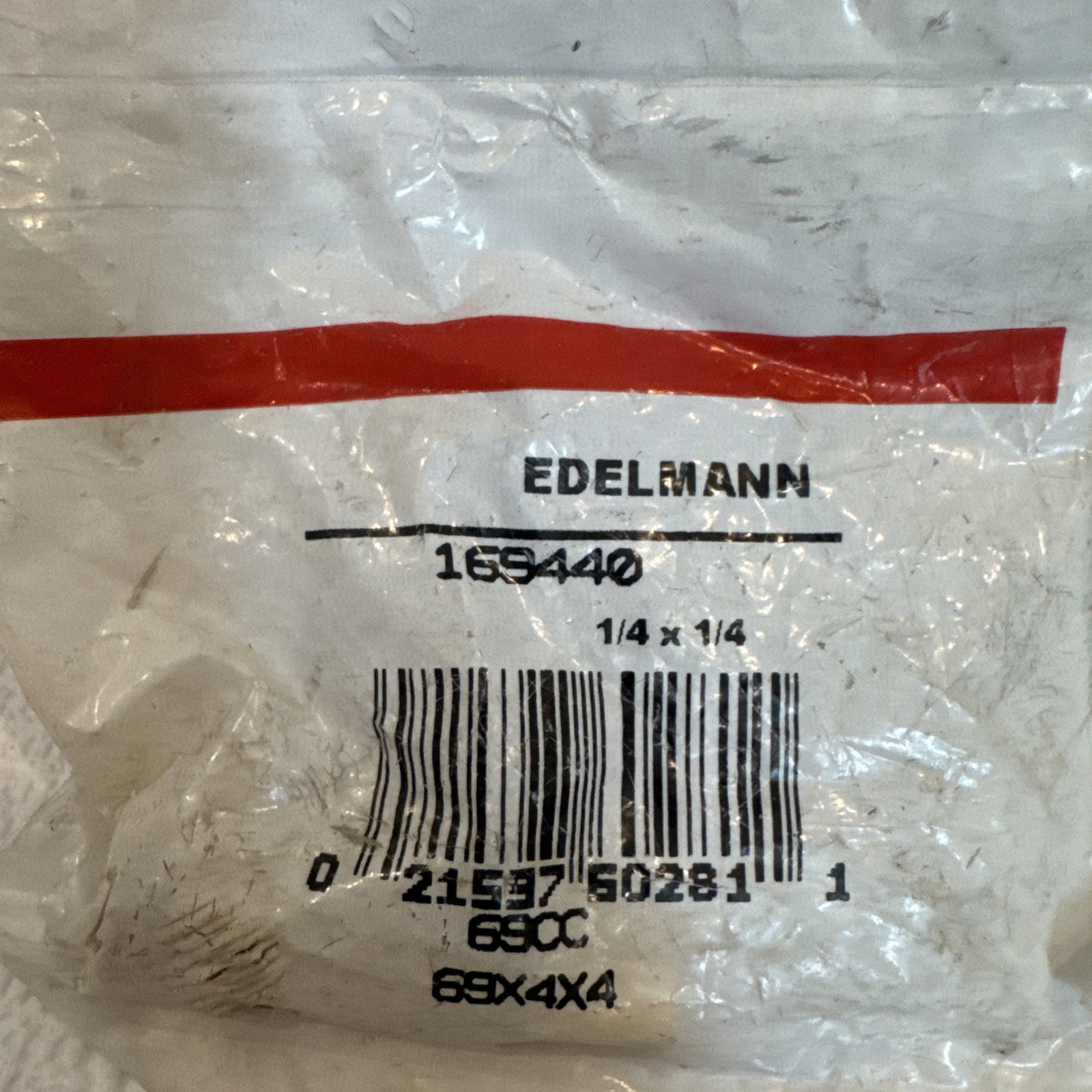 3 PC Edelmann 168440 Compression Male Elbow Fitting 1/4″ Tube X 1/4″ Pipe
