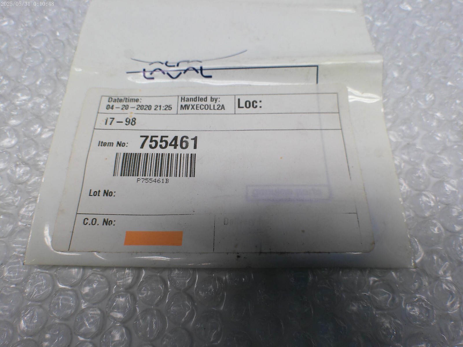 ALFA LAVAL 755461 O-RING LOT OF 3 PKG OF 2 NSMP