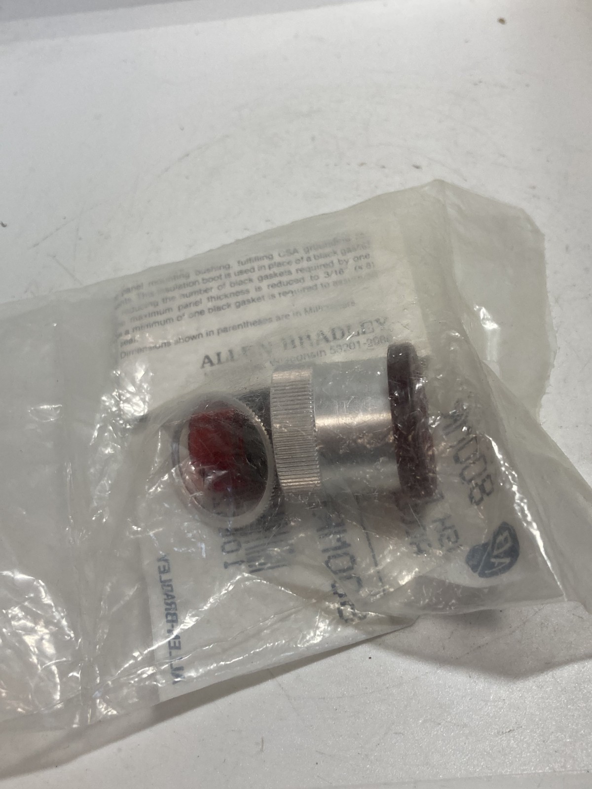 ALLEN BRADLEY 800MR-N156R PUSHBUTTON OPERATOR RED ILLUMINATED MUSHROOM SER A NIB