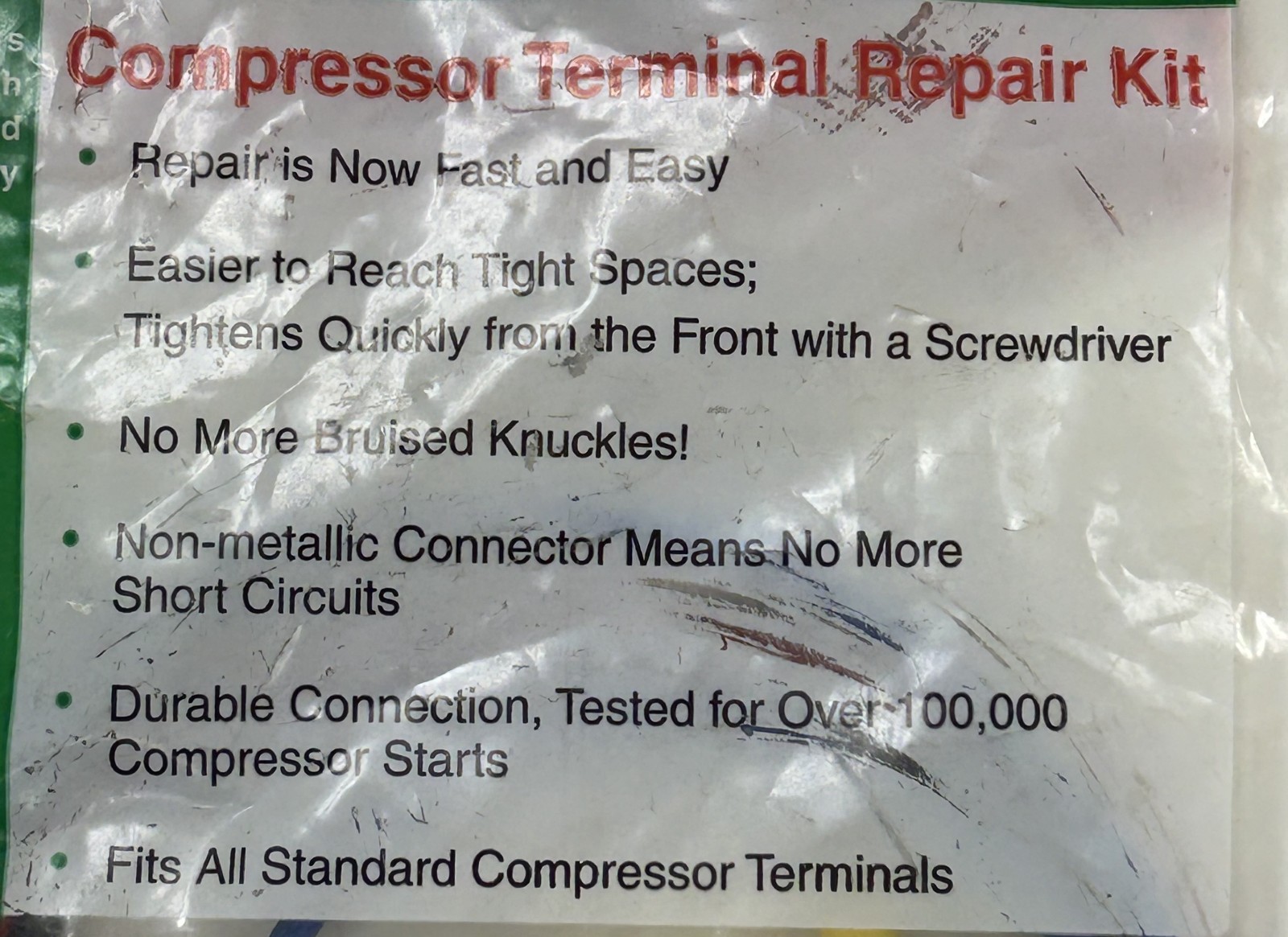 QwikLug QT2812 Compressor Terminal Repair Kit 12 AWG Leads