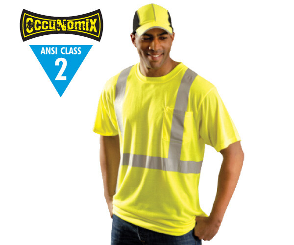 Reflective Wicking T-Shirt Ansi Class 2 Lime – 5XL
