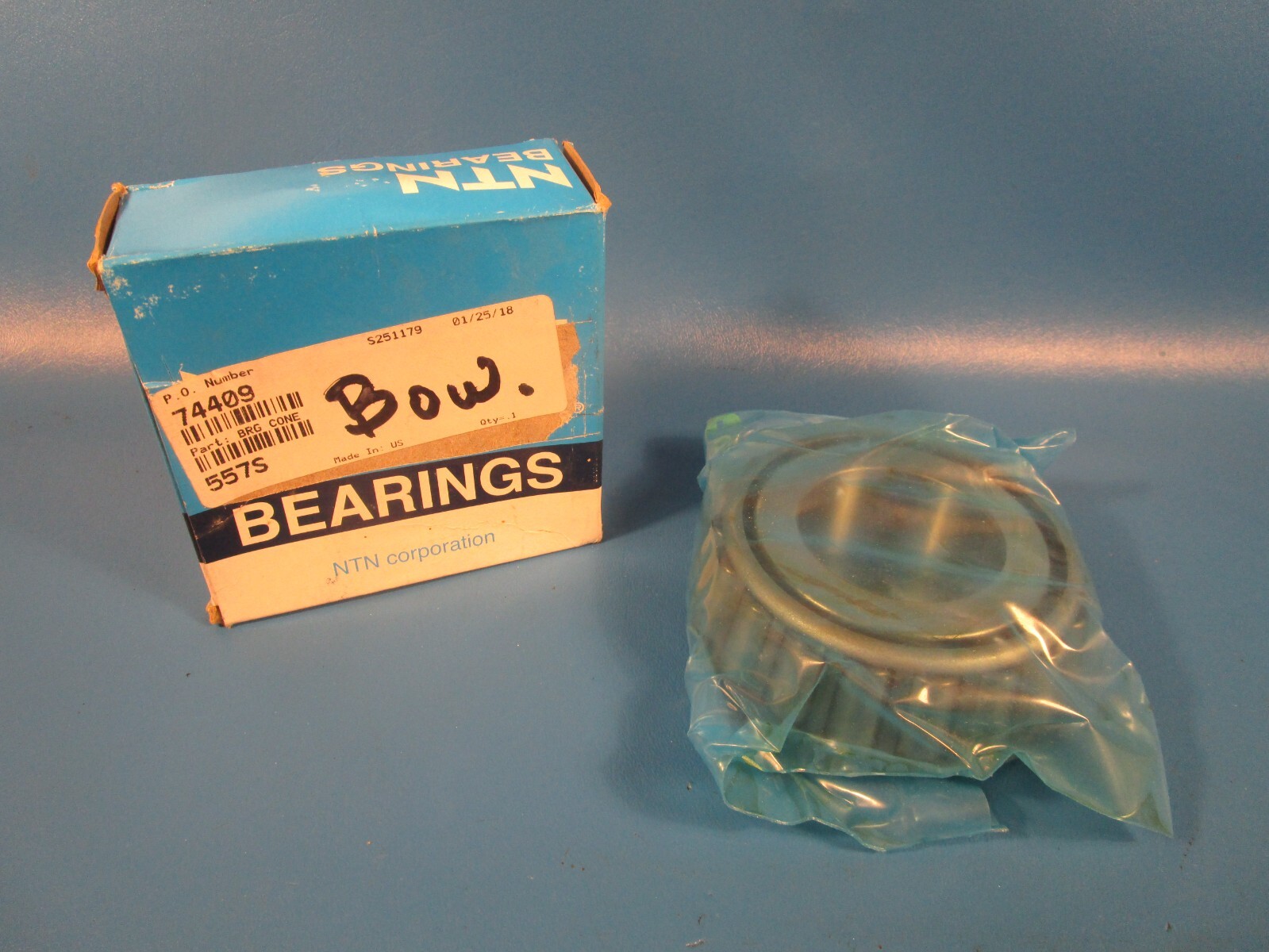NTN BOWER 557S, Tapered Roller Bearing Cone, 2.165″ ID, 1.444 Width (Timken)