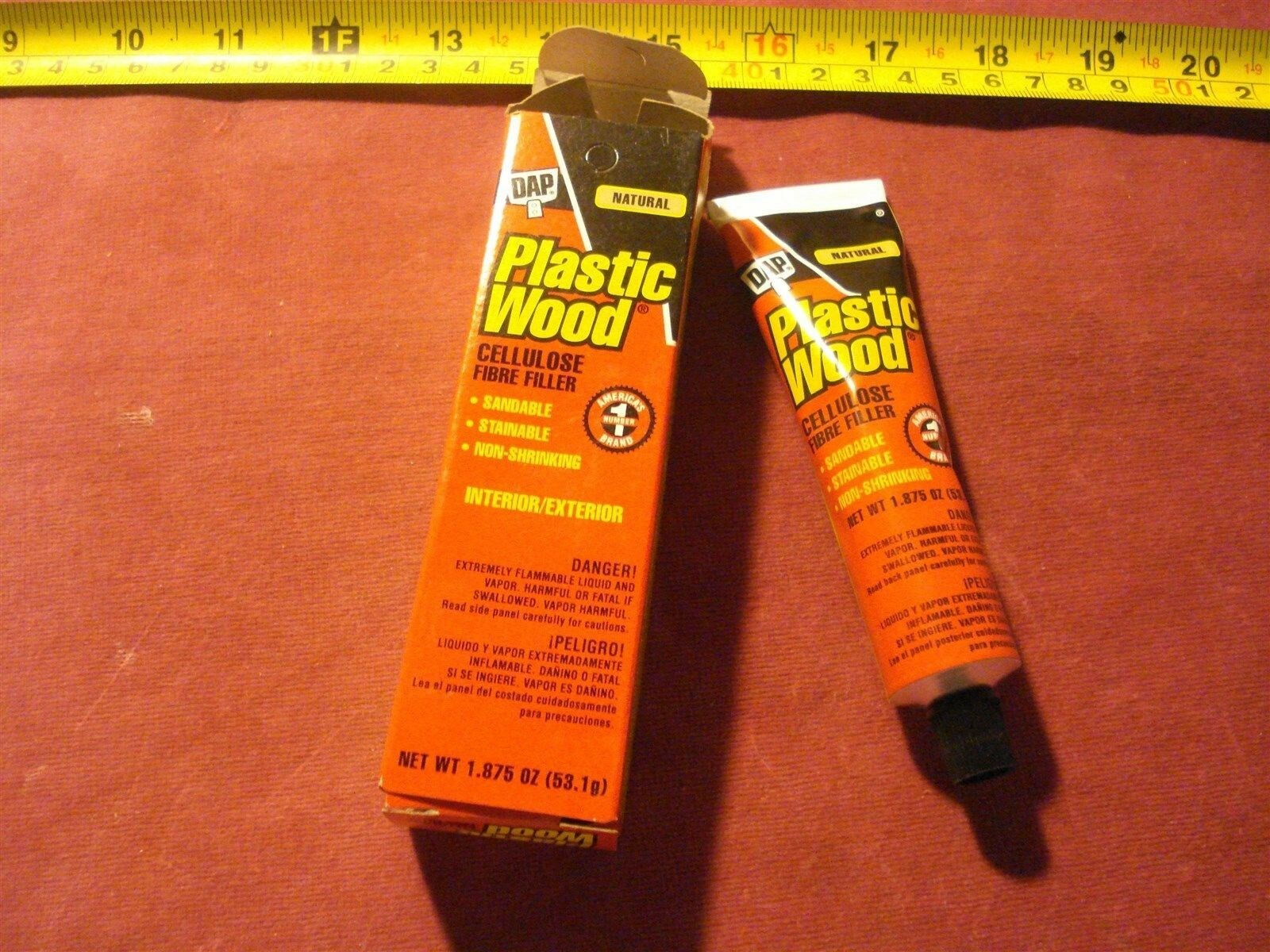 (2915.) Plastic Wood Cellulose Fiber Filler 1.87 oz. DAP 21500 Color : Natural