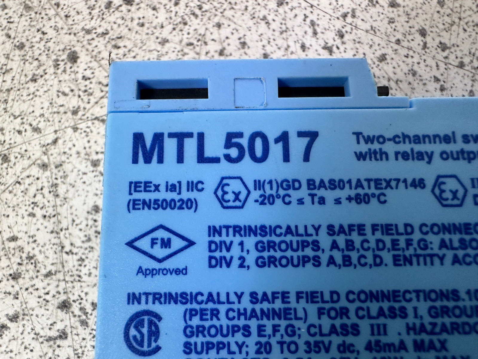 Measurement Technology Ltd. MTL5017 Two-channel Switch/Proximity Detector