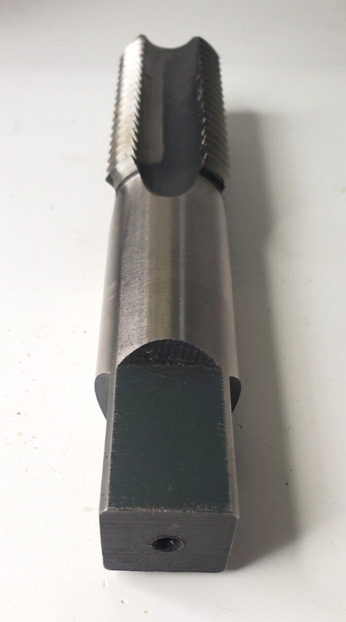 UNBRANDED STRAIGHT BOTTOMING TAP 4 FLUTE 1-1/4″-7 NC HS GH4 USA 5-13/16″ L
