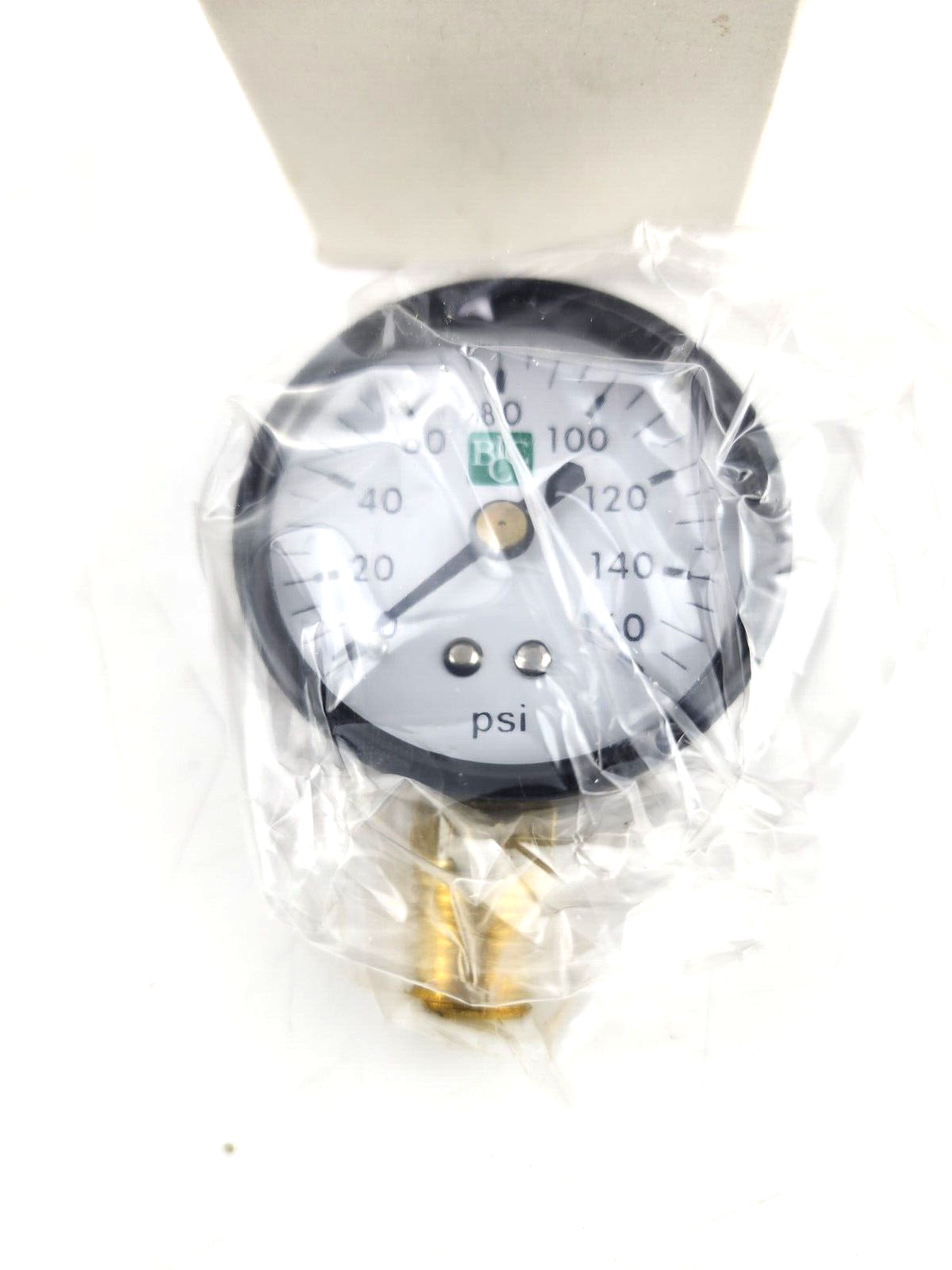 Regulator Gauge 2″ Dia 160PSI Low Pressure Dry Gauges 1/4″ MPT Stem 03G07-144