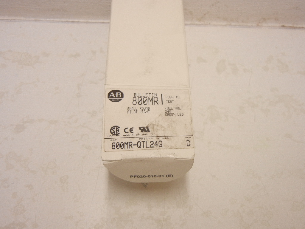 ALLEN BRADLEY 800MR-QTL24G NEW GREEN LENS SMALL ROUND PILOT LIGHT 800MRQTL24G