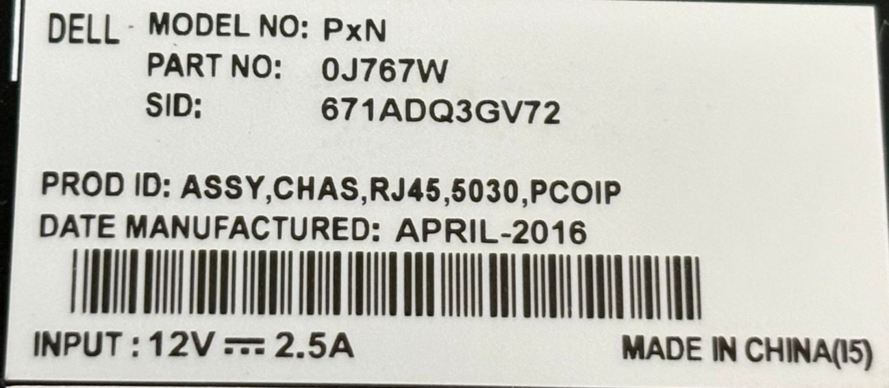 QTY 20 Dell WYSE PxN Thin Cloud Client 5030 Set Part 04NH9X 0J8461 0K260C 069W95