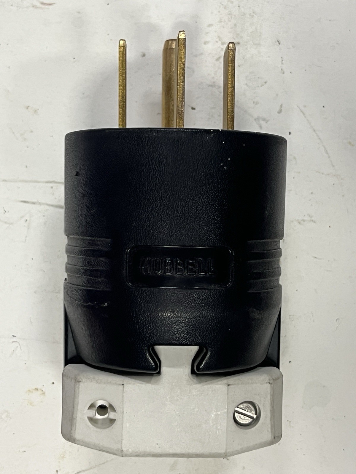 Hubbell Straight 9451C 50A 125/250V 3-Pole 4-Wire NEMA 14-50P Plug Black/White