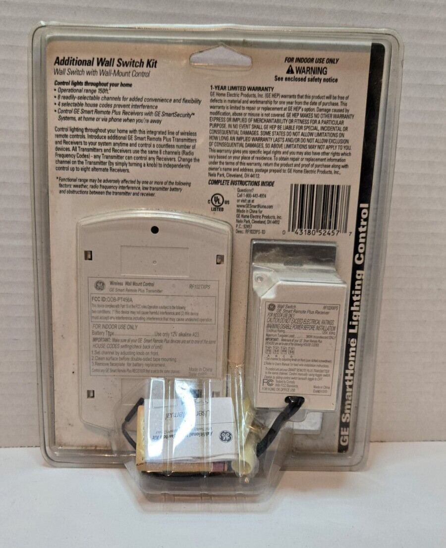 General Electric RF102TXPS Wall Switch Kit with Wall-Mount Control