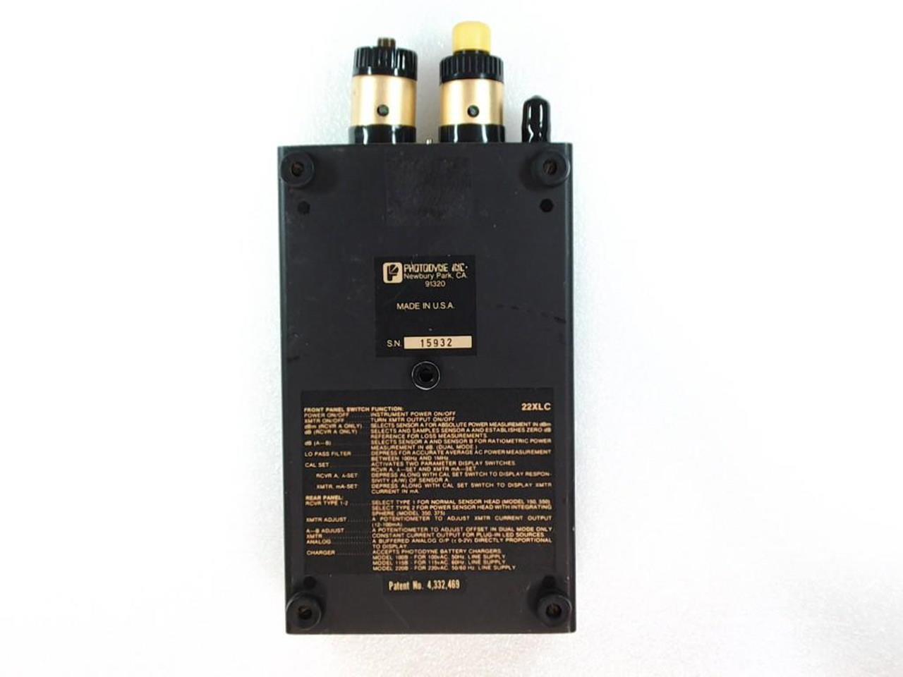 PHOTODYNE 22XLC FIBER OPTIC MULTIMETER