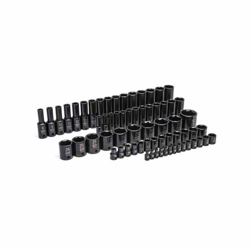 GEARWRENCH GWMSISKMM 1/2″ Metric Impact Socket Set 66-Piece Chrome Moly