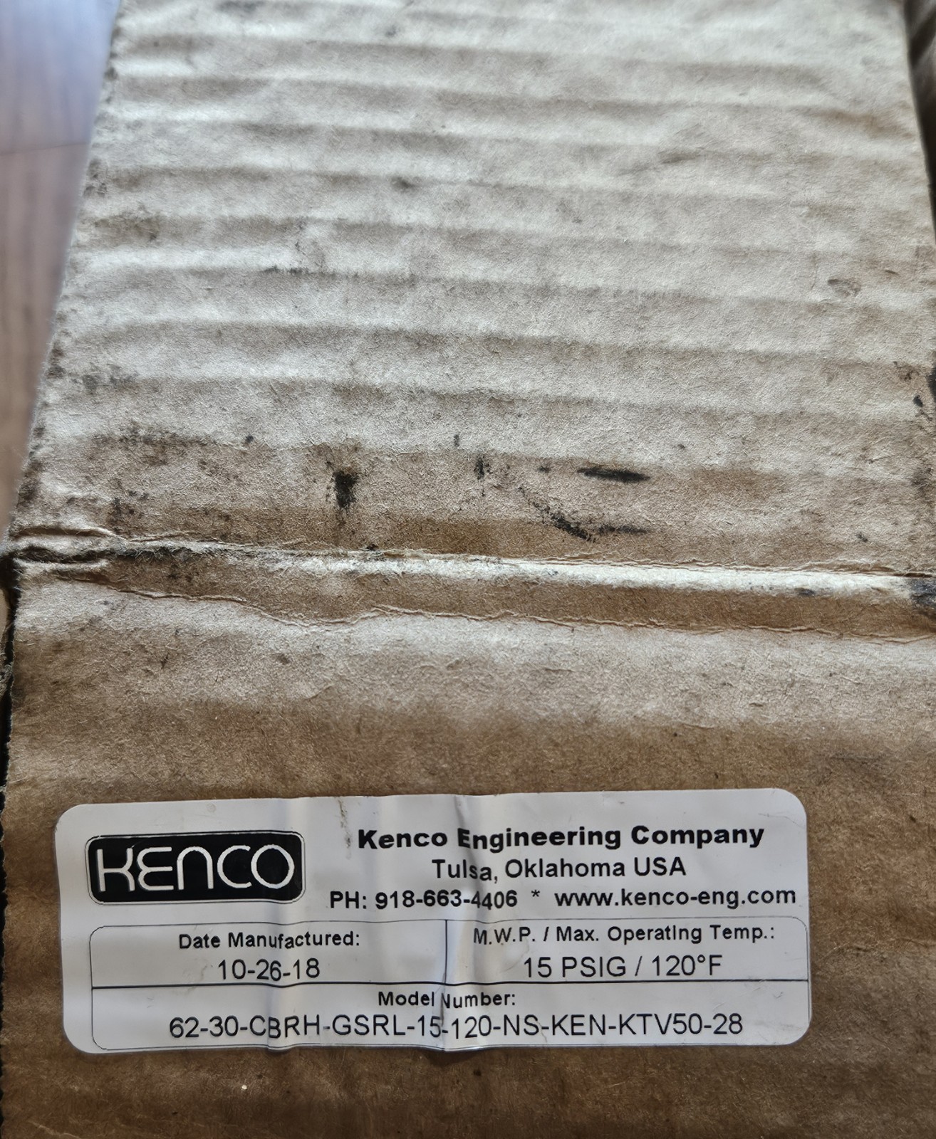 KENCO 15 PSIG/120°F Injection Rate Gauge Flow Meter Pump Setting NEW