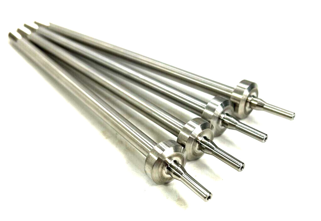 WATERJET HIGH PRESSURE TUBE NIPPLE (LOT OF 4) 1/4″-28 UNF LH 4-5/8 NIPPLE LENGTH