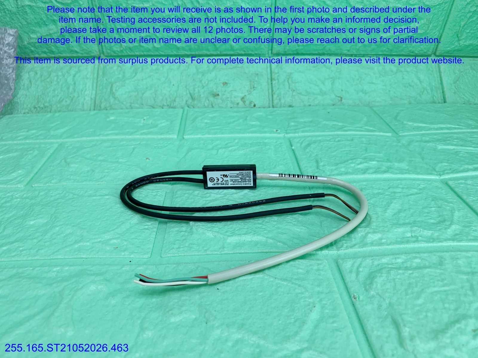 AnyWireASLINK BL287PB-02F-CC20 NEW missing Box Cable as in photos, sn:9221, DHL