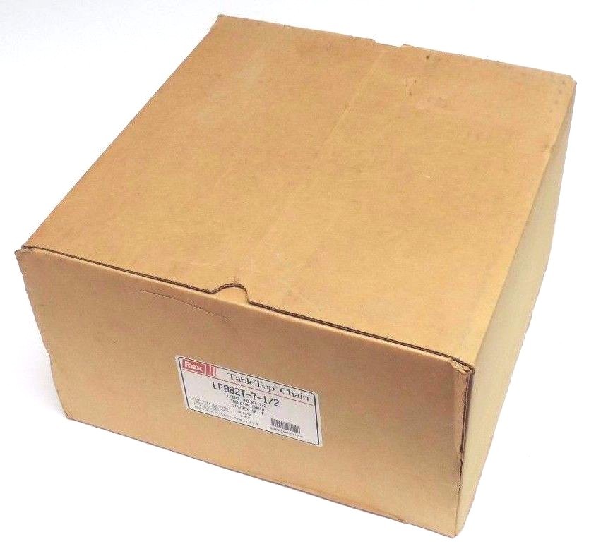 NIB REXNORD LF882T-7-1/2 TABLE TOP CHAIN 10FT LENGTH 7-1/2″ WIDTH 1-1/2″ PITCH