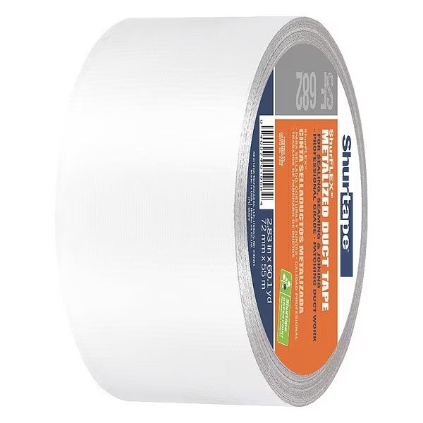 Shurtape DuctTape, Silver, 60-1/8ydL, 2-