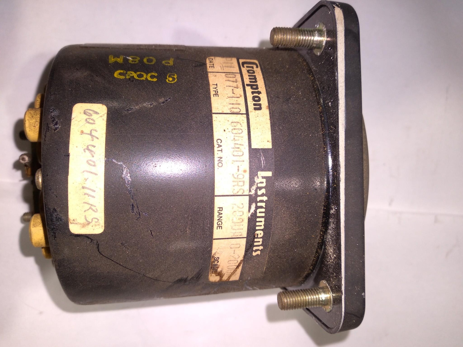 CROMPTON INSTRUMENTS 077-110 604401-9RS 200VA RELIANCE AMP METER