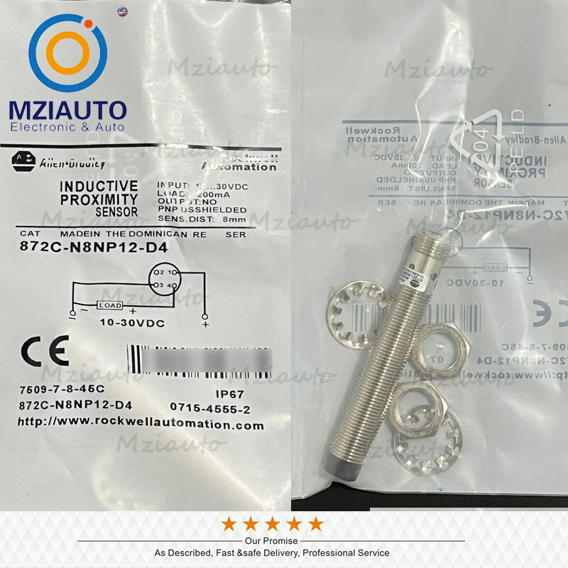 For Allen-Bradley 872C-N8NP12-D4 872CN8NP12D4 Inductive Proximity Sensor 10-30V