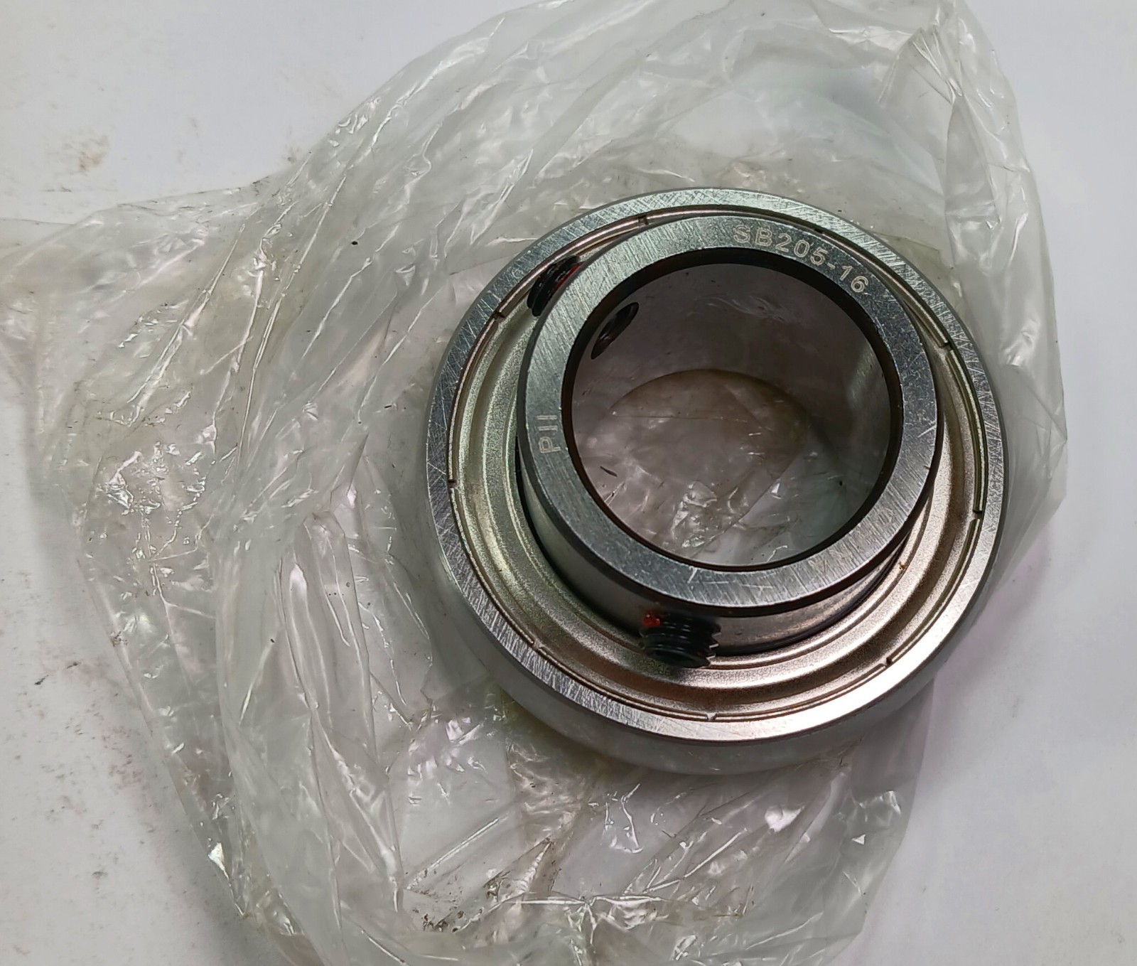 1 NEW PII SB205-16 1″ BORE INSERT BEARING W/ SET SCREWS NNB ***MAKE OFFER***