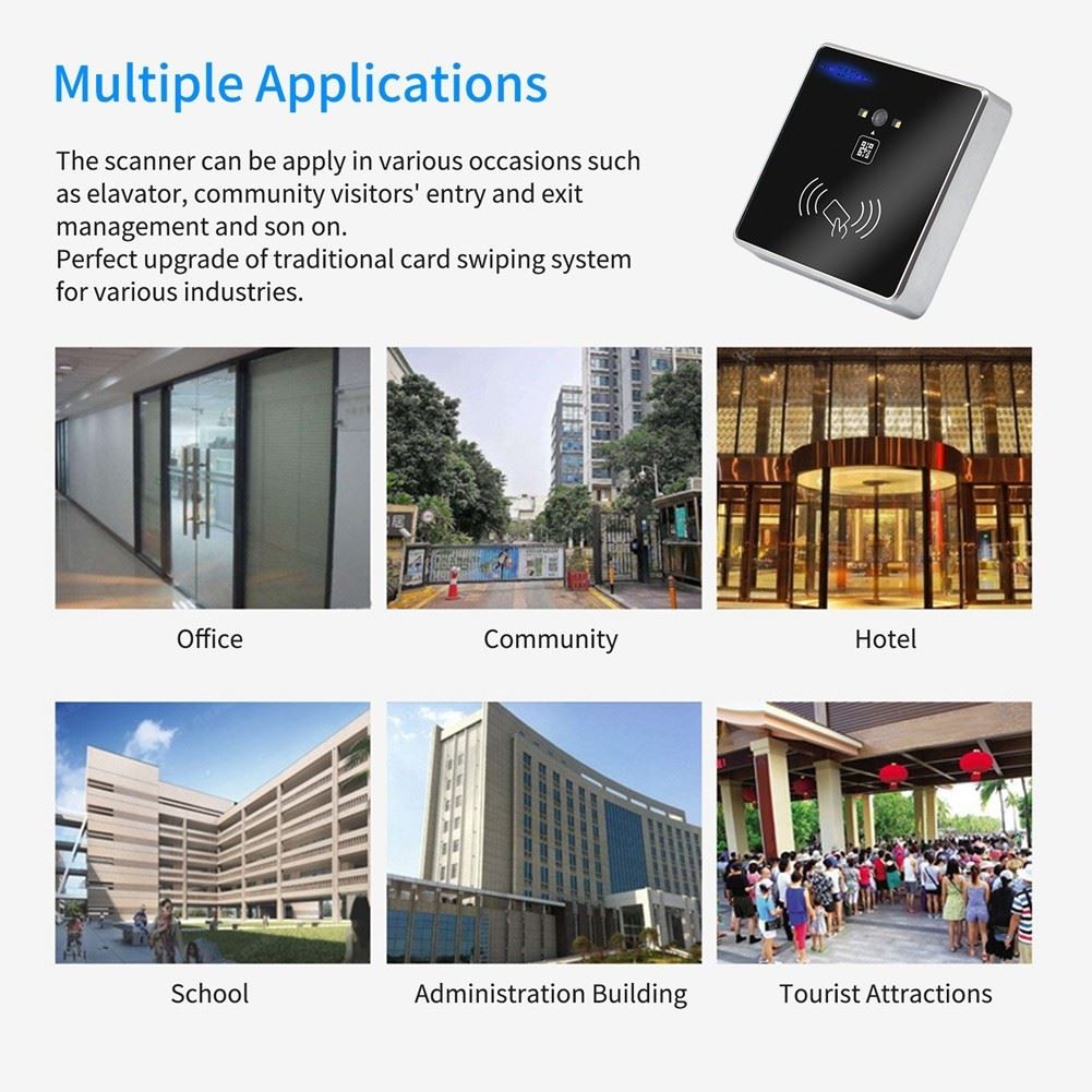 Embedded 1D 2D Barcode Qr Barcode RFID Card Reader Wiegand