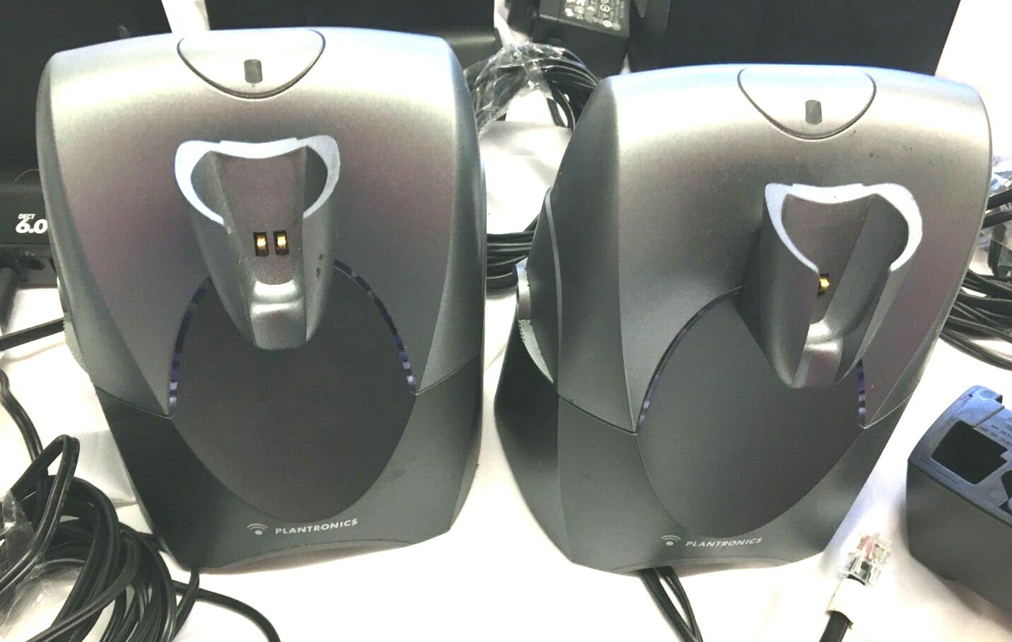 Plantronics Lot of 10 Sets Dect 6.0 Charger Base + Handset Lifter, CS55