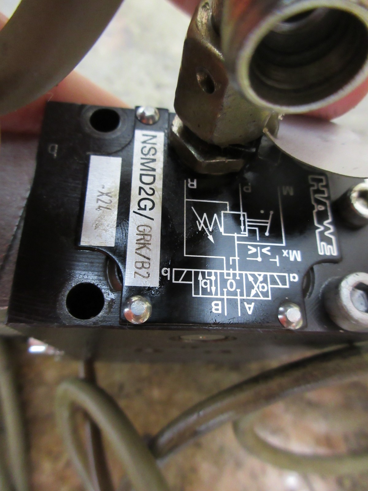 GILDEMEISTER TWIN 32 HAWE 4000-036178 03 15 NSMD2G/GRK/B2-X24 VALVE