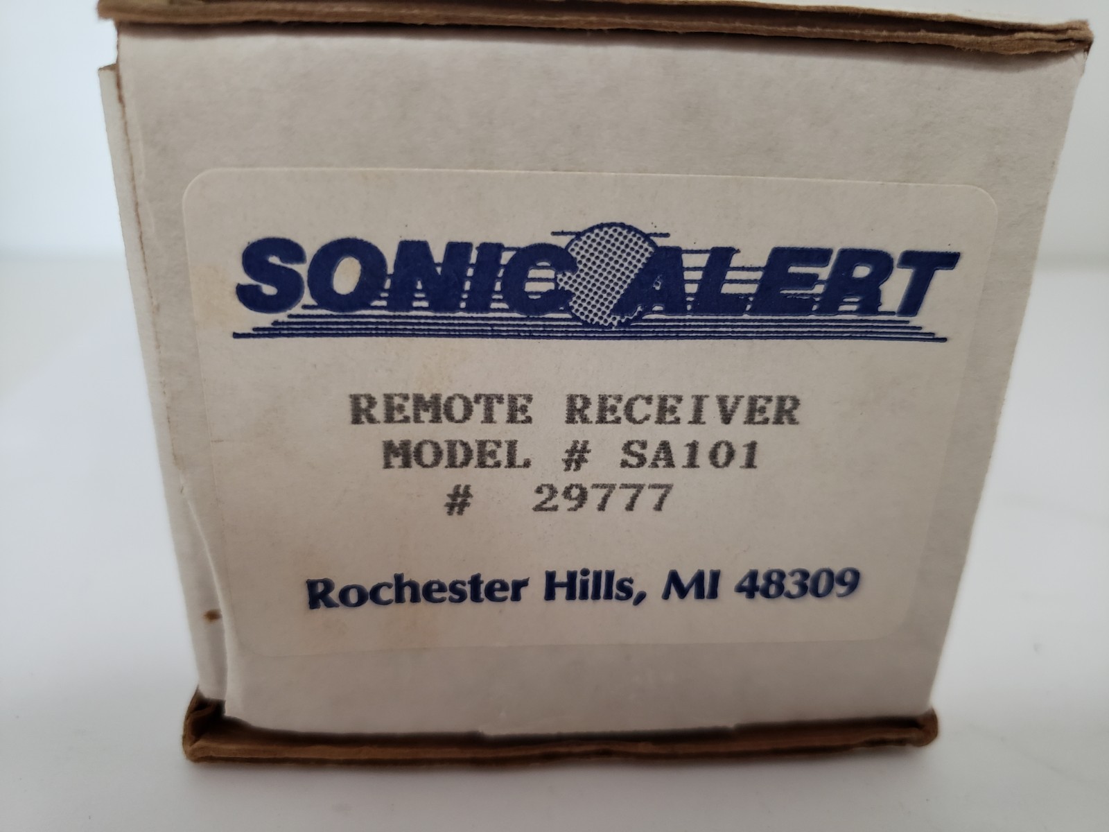 SONIC ALERT SA101 REMOTE RECEIVER, 300 WATTS MAXIMUM, 120VAC, 0.058A, 60Hz, NIB