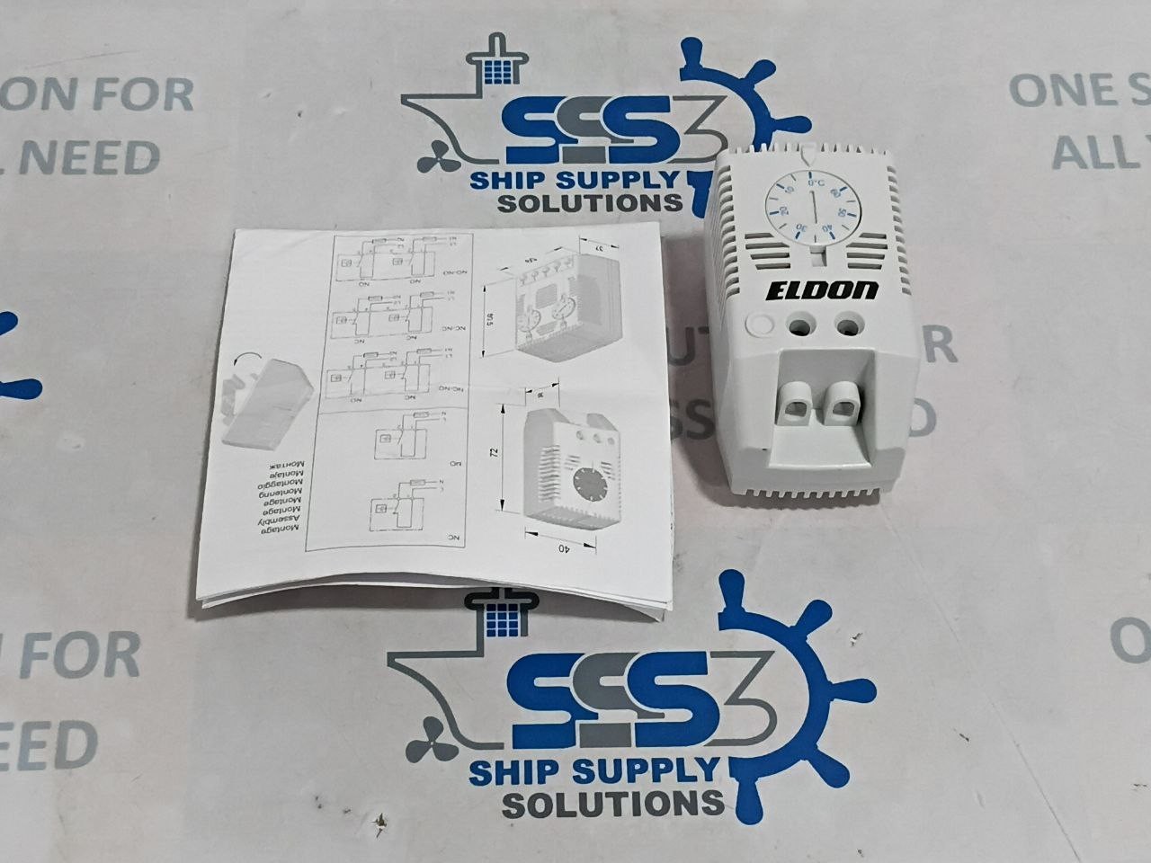 Eldon ETR201 Thermostat 240VAC Range 0°C – 60°C P/n 17121001280 IP20