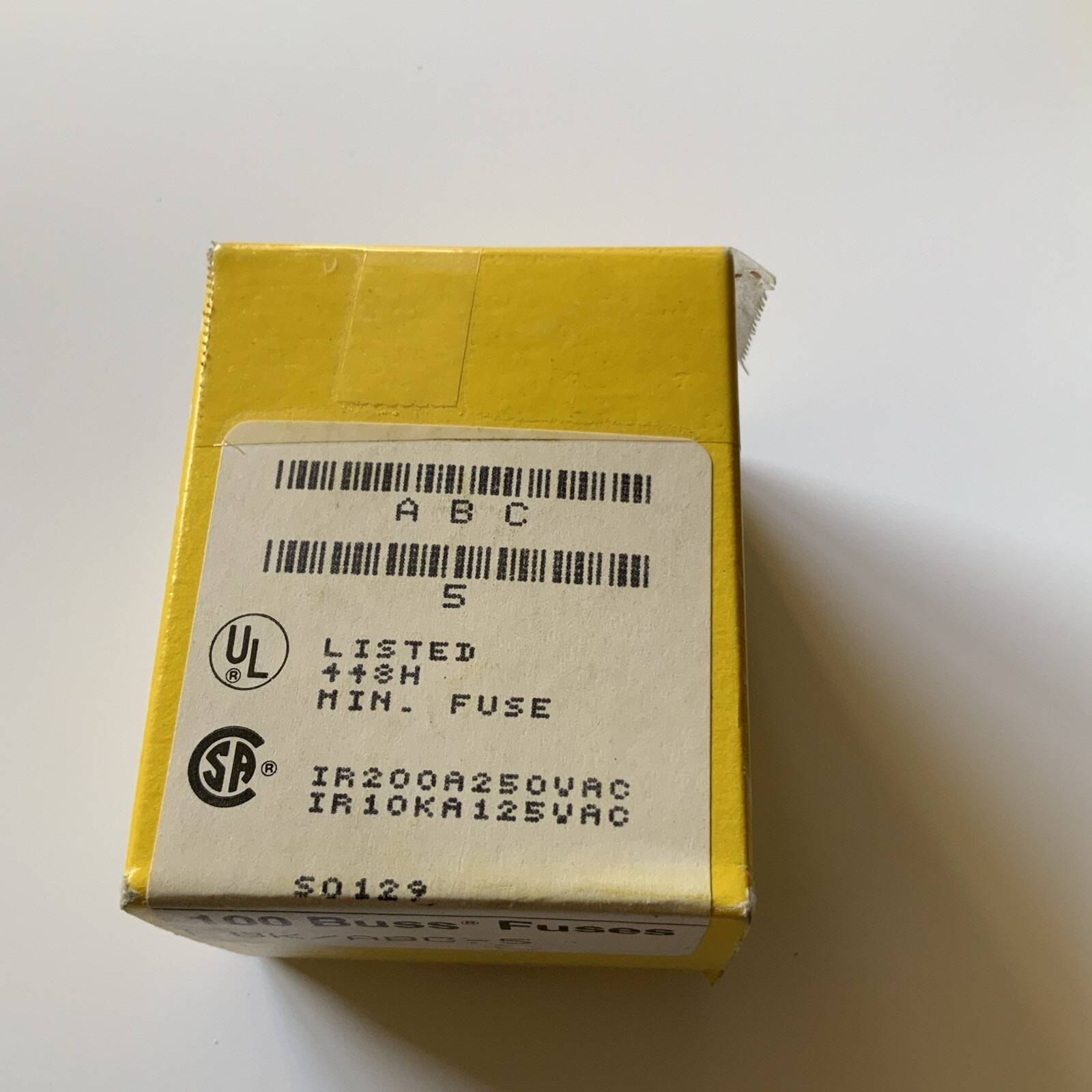 Buss ABC-5 Bussmann Fuse (Pack of 100)