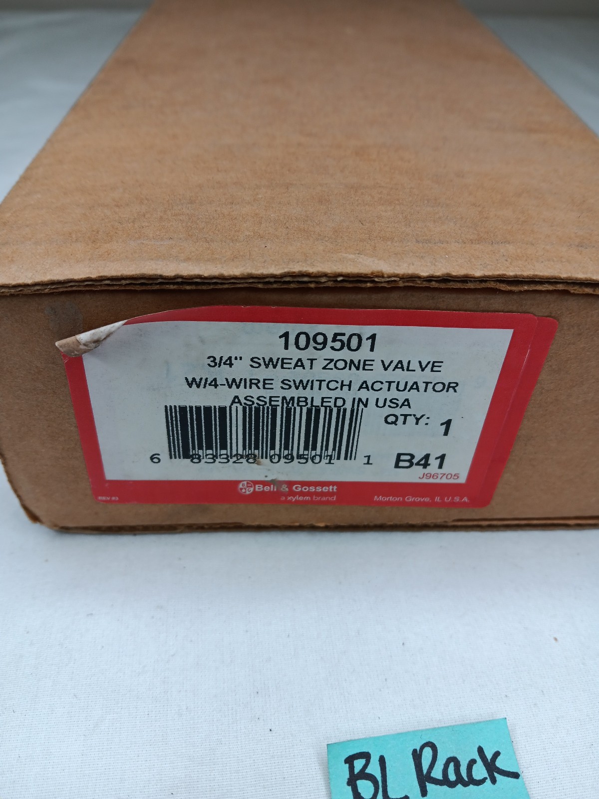 Bell And Gossett 3/4” Sweat Zone Valve Wire Switch Actuator 109501 New-Old Stock
