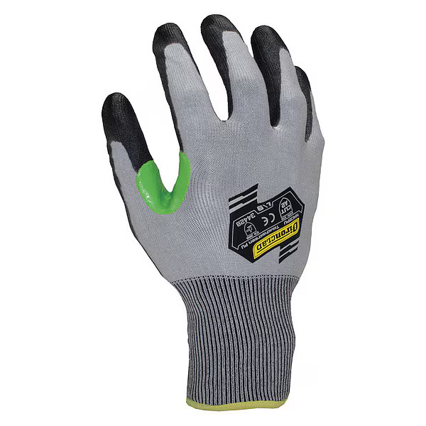 Cut Resistant Coated Gloves, Cut Level A2 ,Dipped ,Polyurethane ,Smooth ,2XL 1