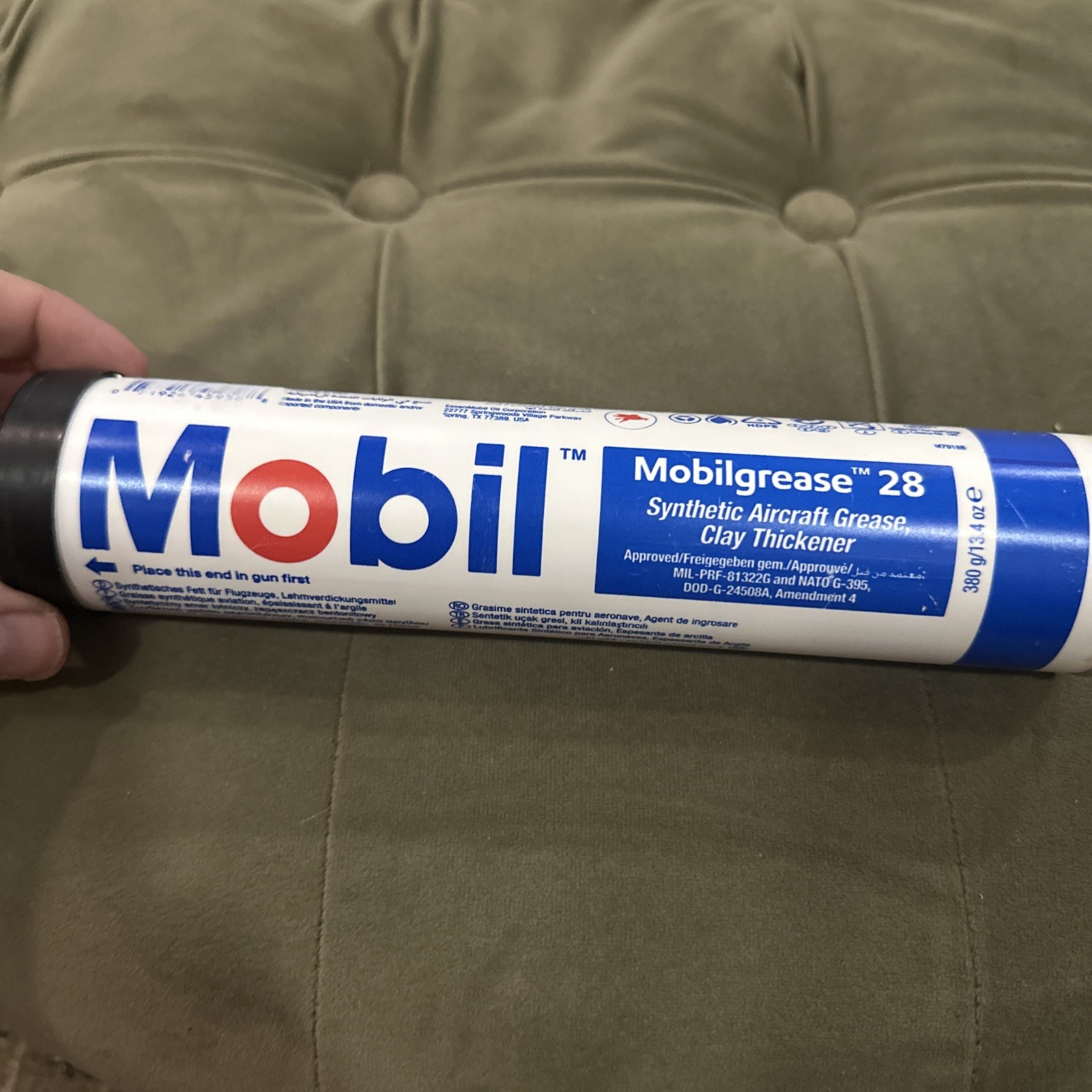 Mobil – Mobilgrease 28 Aircraft Grease 13.7oz MIL-PRF-81322