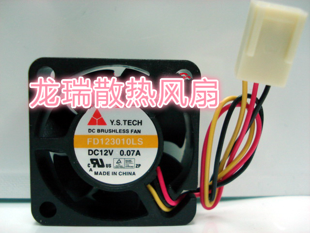 1 pcs Y.S.TECH Fan FD123010LS DC 12V 0.07A 3010 3CM 3 Pin cooling fan